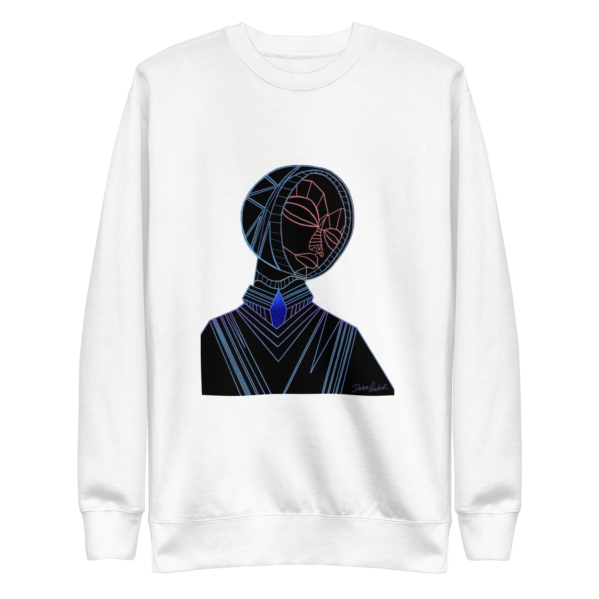 Afrobotica Melancholy Blue Unisex Premium Sweatshirt