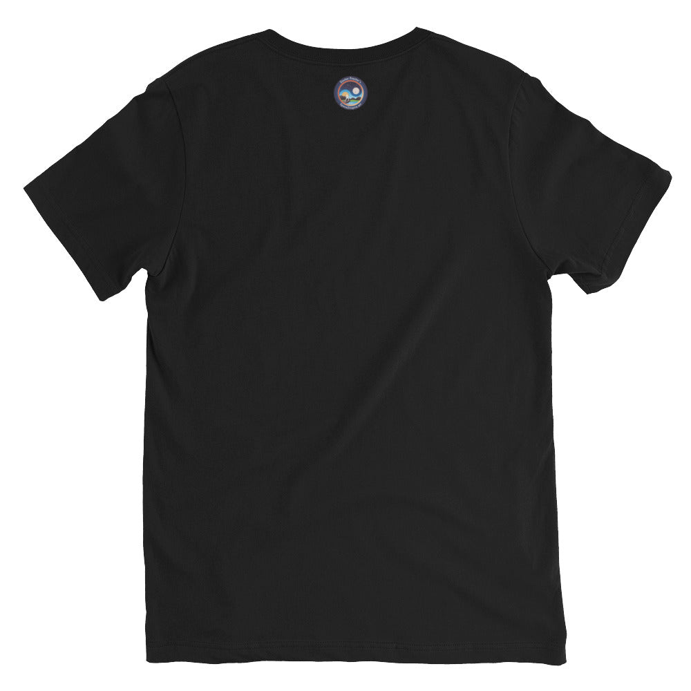 Afroboticus Cobalt Unisex Short Sleeve V-Neck T-Shirt