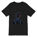 Afrobotica Melancholy Blue Unisex Short Sleeve V-Neck T-Shirt