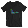 AstroCetacean Unisex Short Sleeve V-Neck T-Shirt