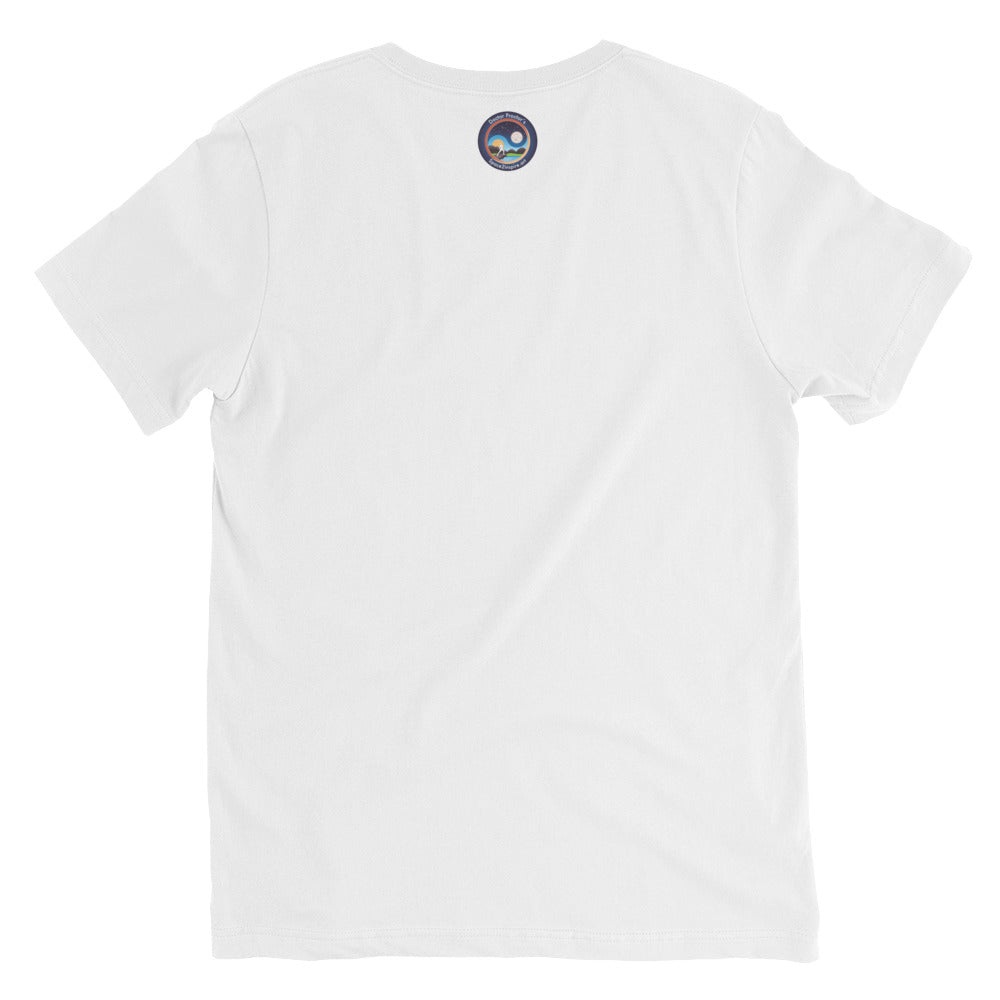 Wanderlust Unisex Short Sleeve V-Neck T-Shirt