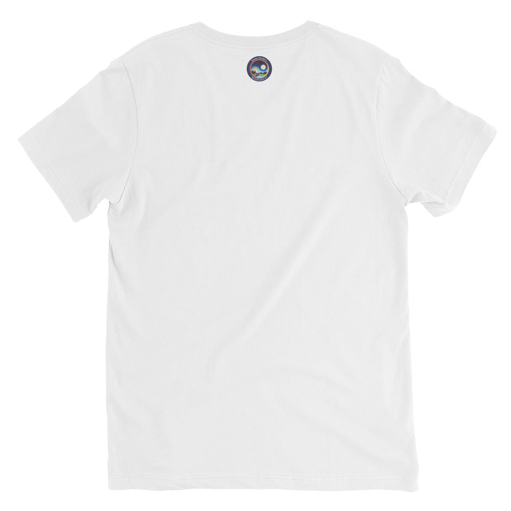 Afroboticus Cobalt Unisex Short Sleeve V-Neck T-Shirt