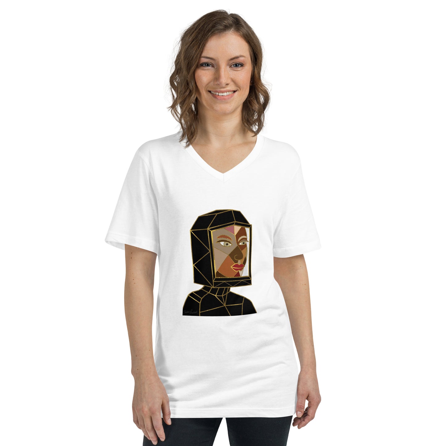 Afrobotica Avatar Earth Unisex Short Sleeve V-Neck T-Shirt