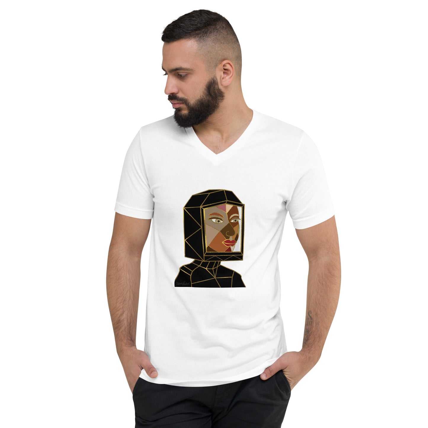 Afrobotica Avatar Earth Unisex Short Sleeve V-Neck T-Shirt