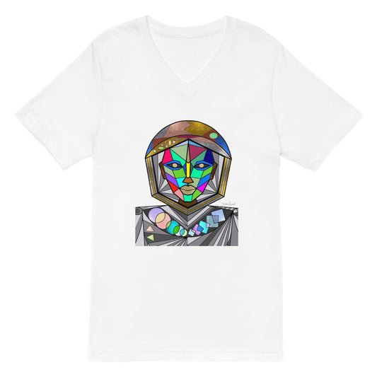 Afrobotica Avatar Multi Unisex Short Sleeve V-Neck T-Shirt