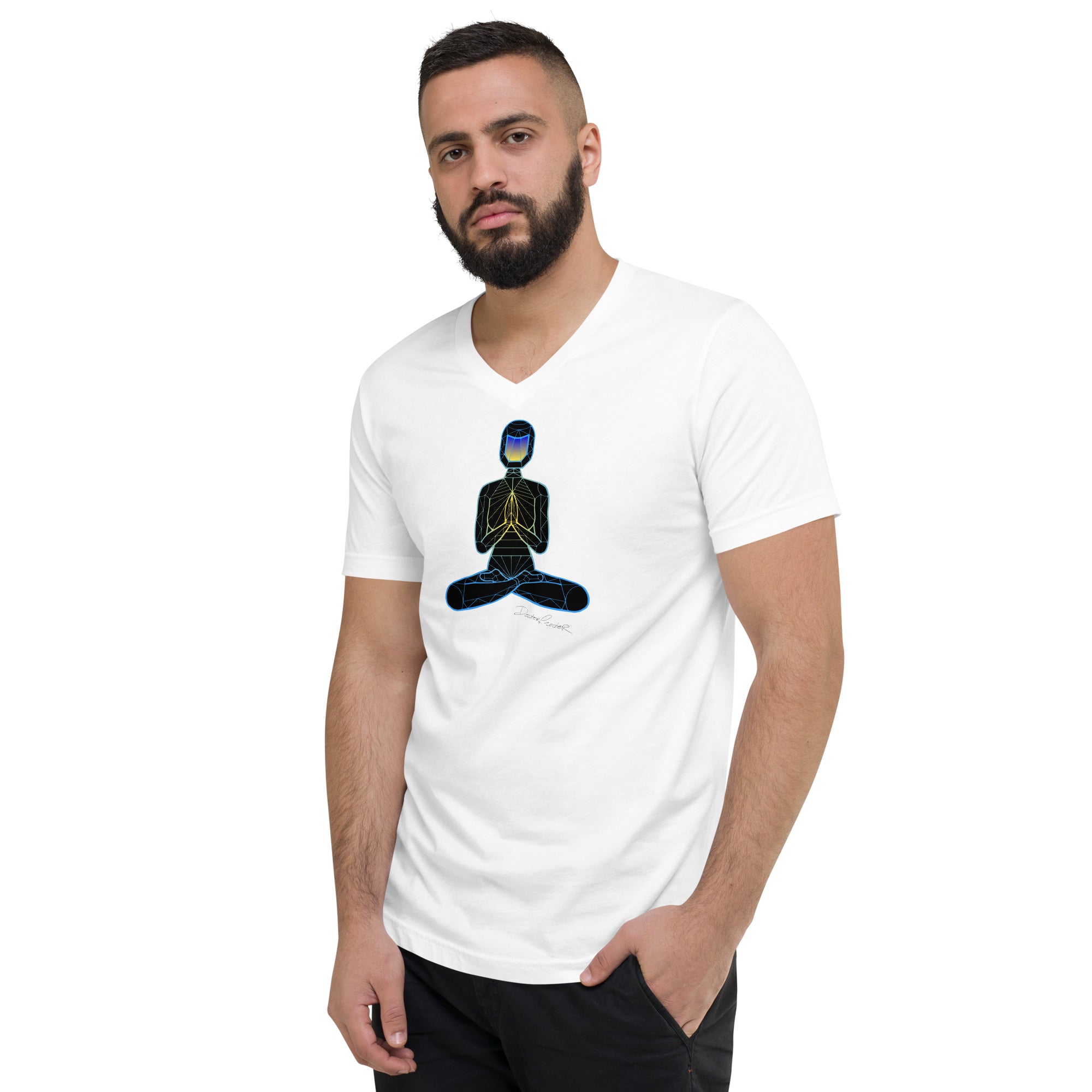 FaithNaut Unisex Short Sleeve V-Neck T-Shirt