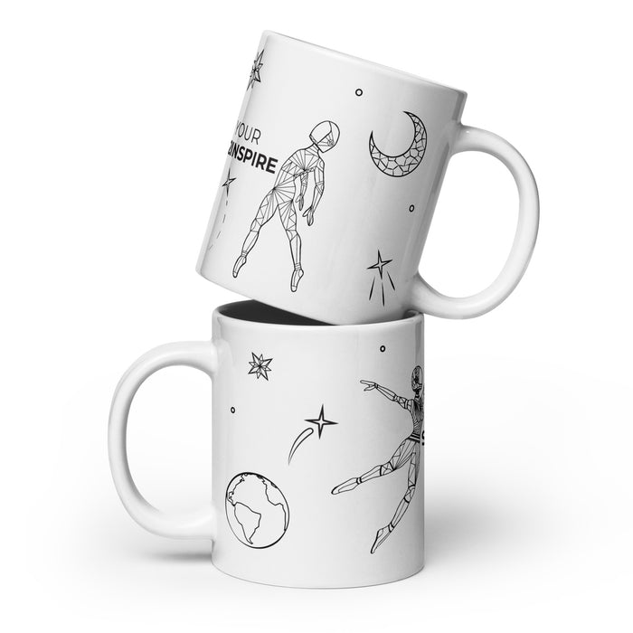 Use your Space2inspire White Glossy Mug 20 oz