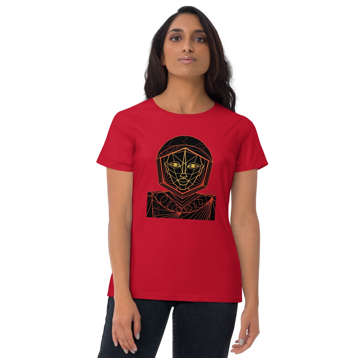 Afrobotica Avatar Red Women's short sleeve t-shirt