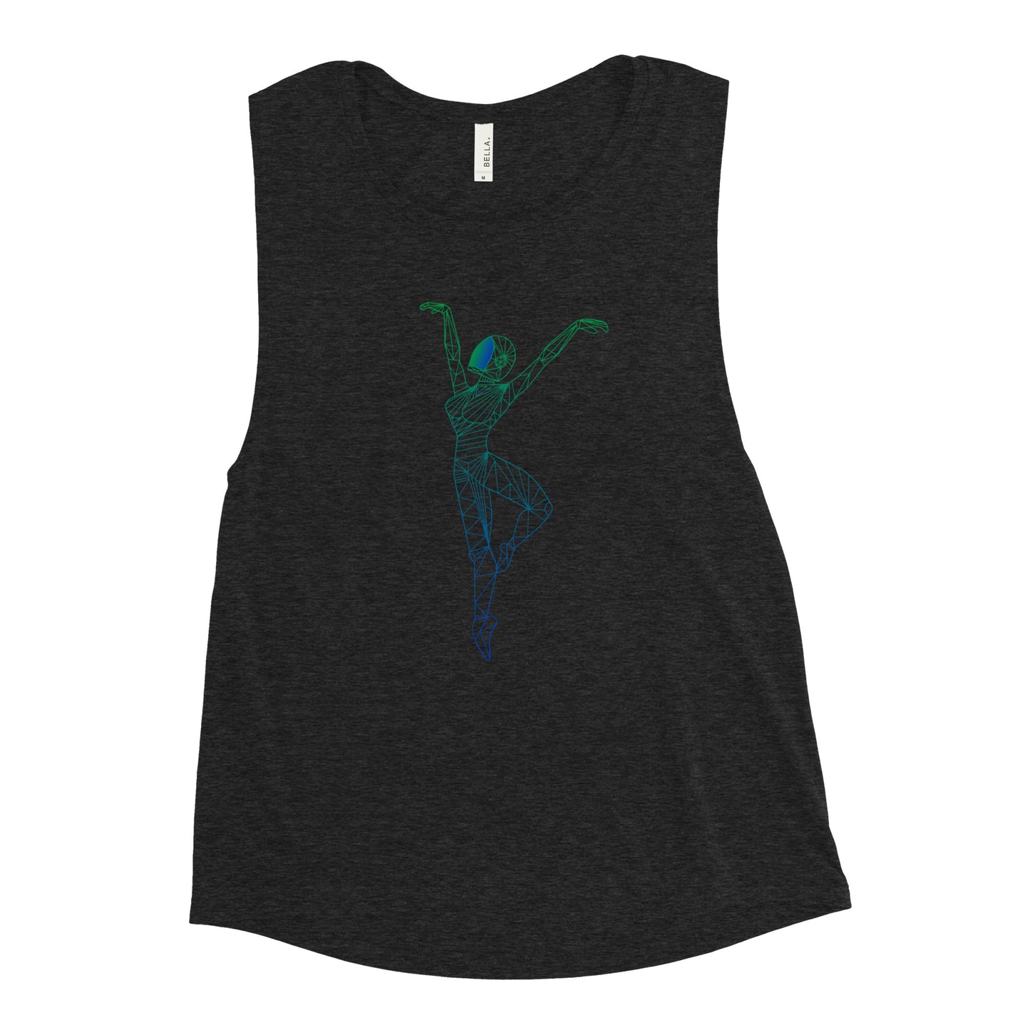 Afrobotica Releve Blue Ladies’ Muscle Tank