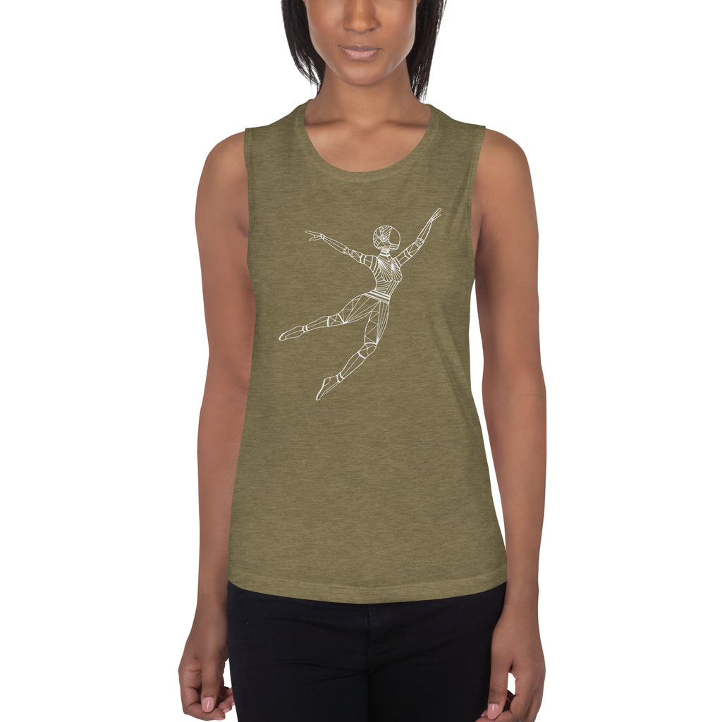 Afrobotica Leap Ladies’ Muscle Tank