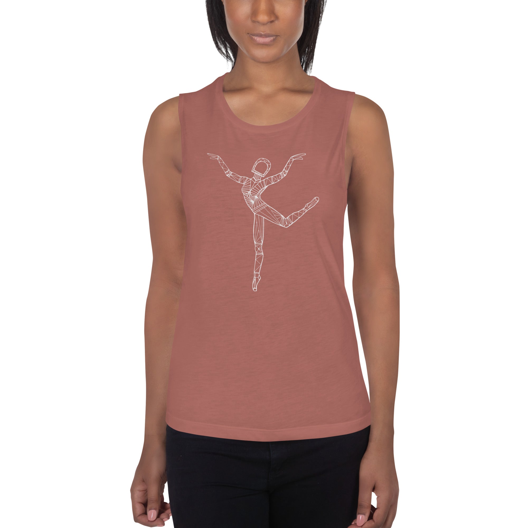 Afrobotica Rings Ladies’ Muscle Tank