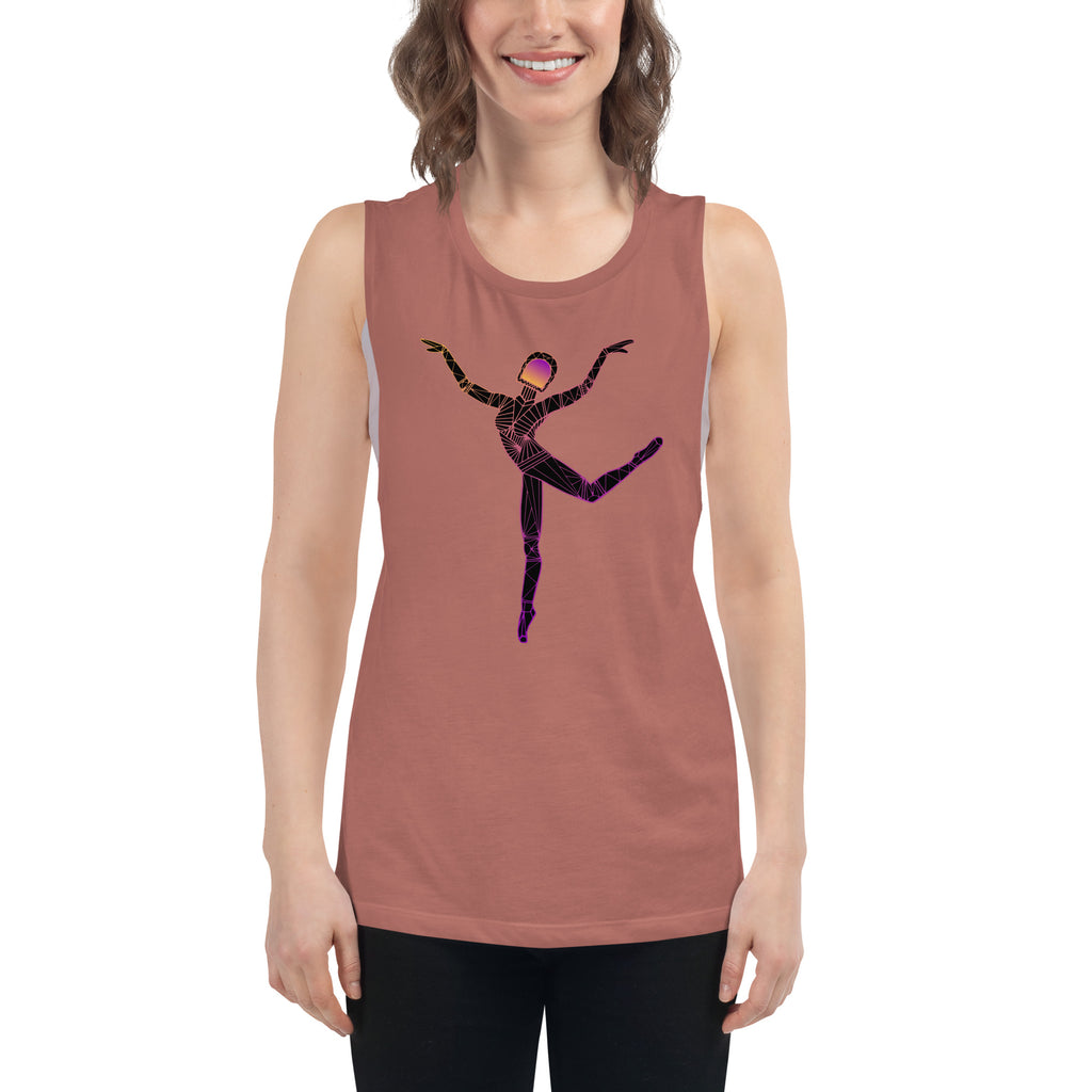 Afrobotica Rings Ladies’ Muscle Tank