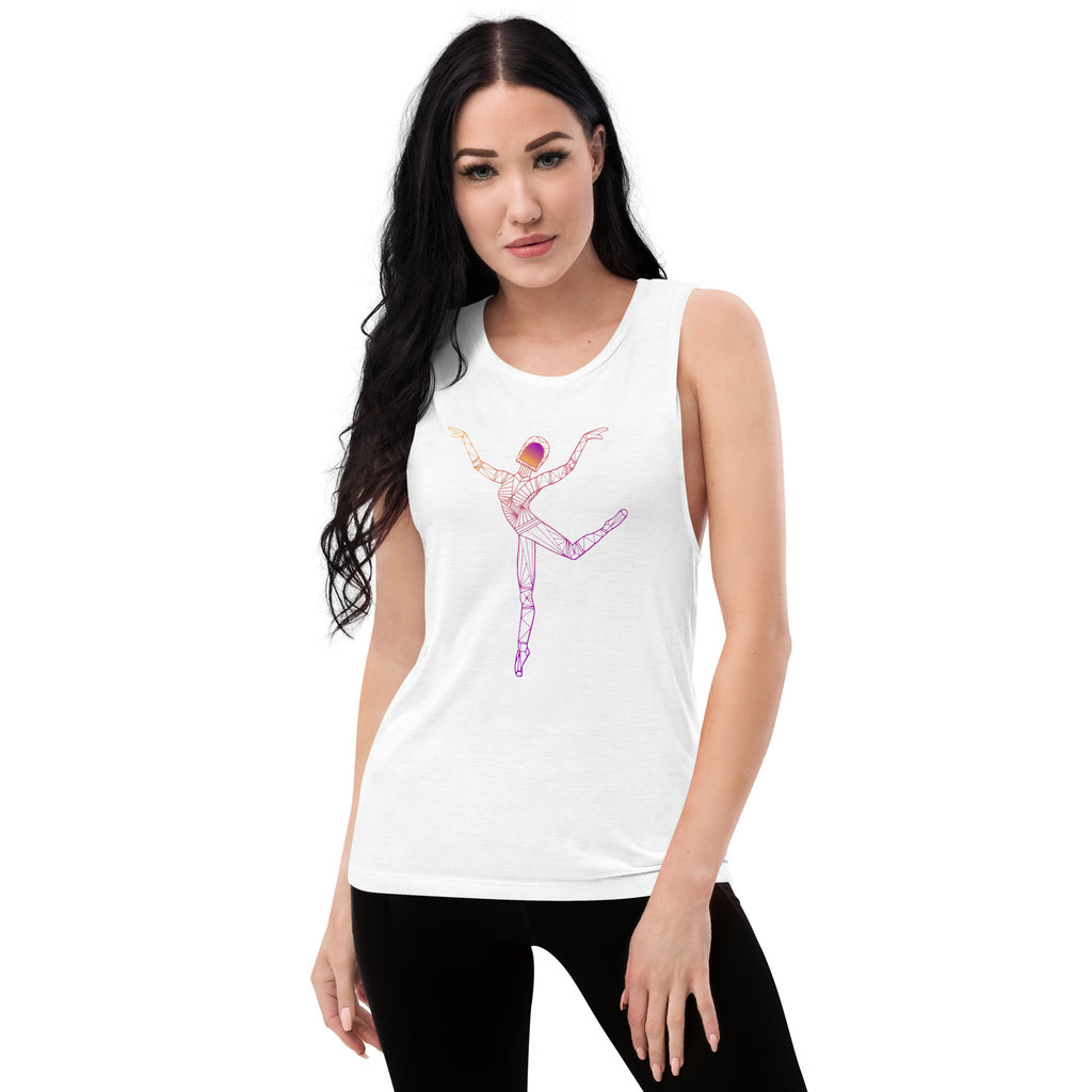 Afrobotica Rings Ladies’ Muscle Tank