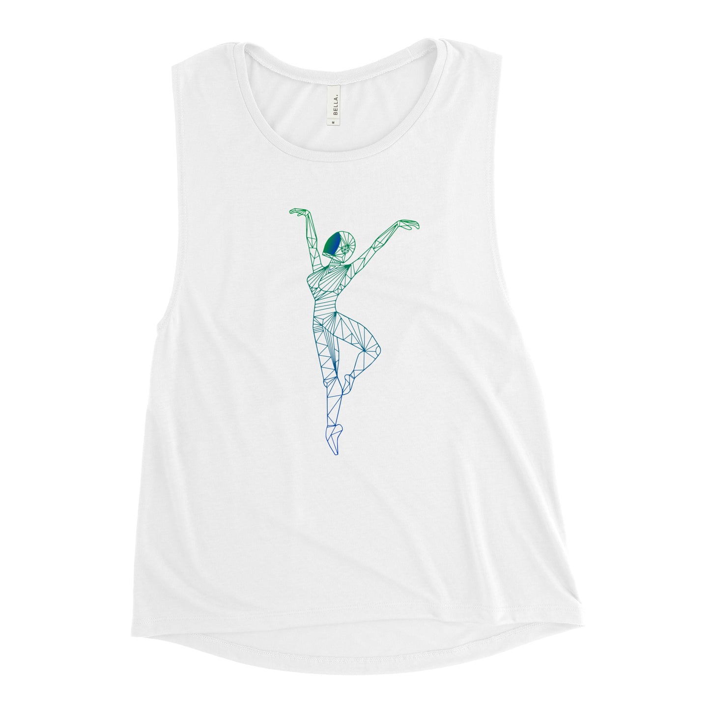 Afrobotica Releve Blue Ladies’ Muscle Tank