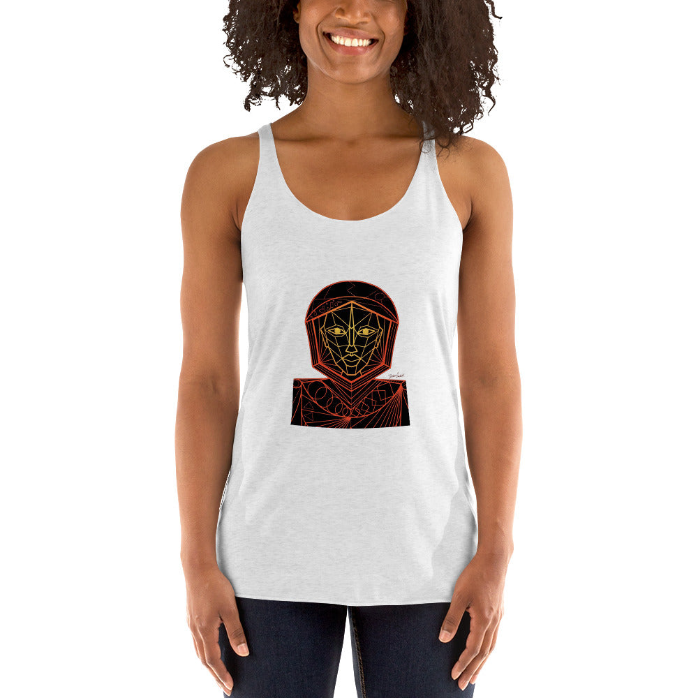 Afrobotica Avatar Red Women's Racerback Tank