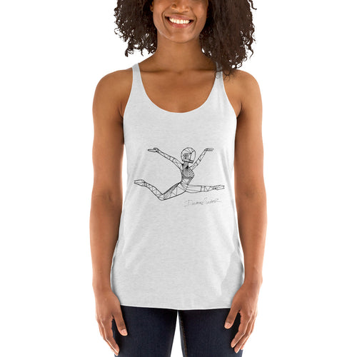 Afrobotica Ciseaux Women's Racerback Tank