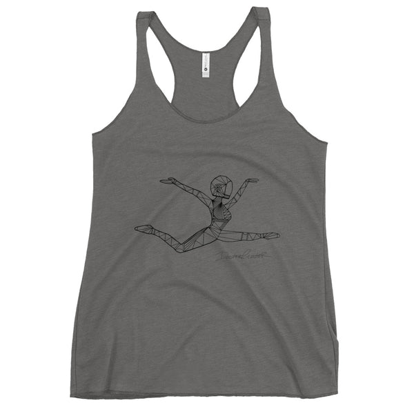 Afrobotica Ciseaux Women's Racerback Tank