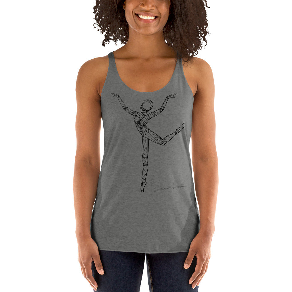 Afrobotica Rings Women's Racerback Tank