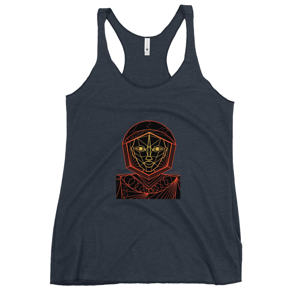 Afrobotica Avatar Red Women's Racerback Tank