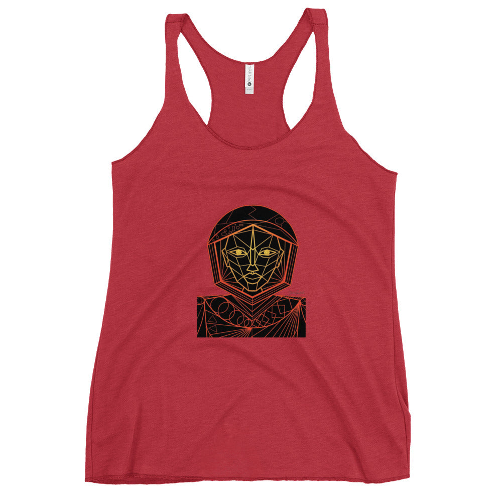 Afrobotica Avatar Red Women's Racerback Tank