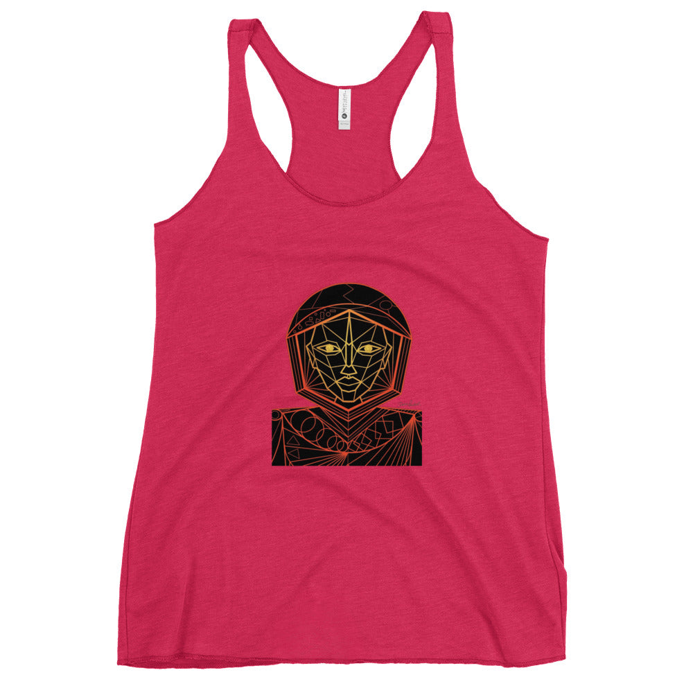 Afrobotica Avatar Red Women's Racerback Tank