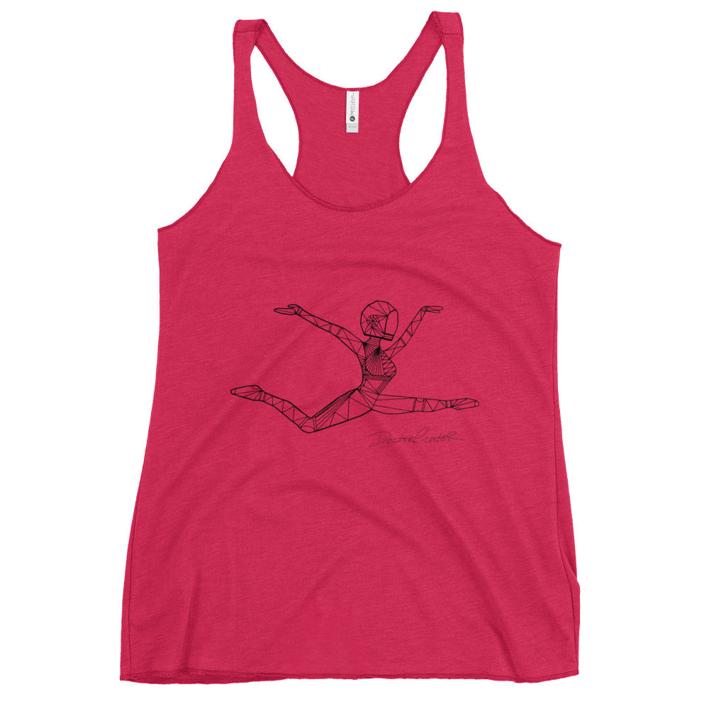 Afrobotica Ciseaux Women's Racerback Tank