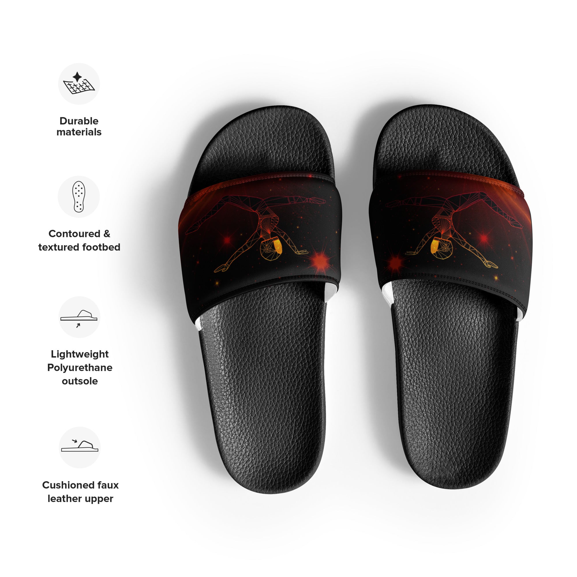 Afrobotica Ciseaux Red Women's slides