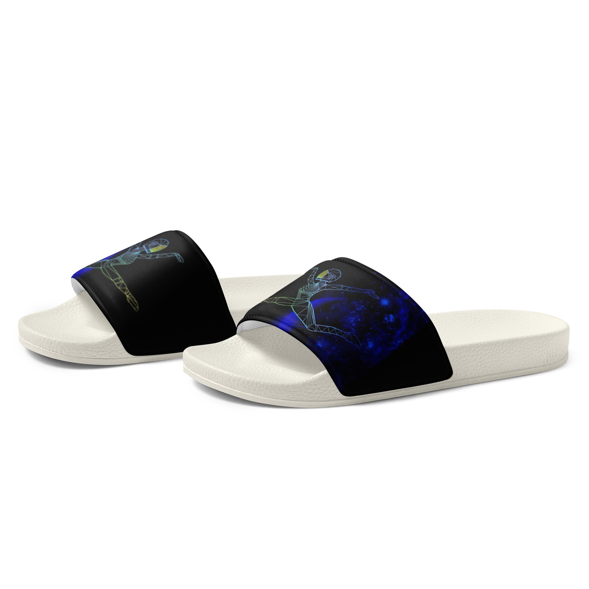 Afrobotica Ciseaux Blue Women's slides