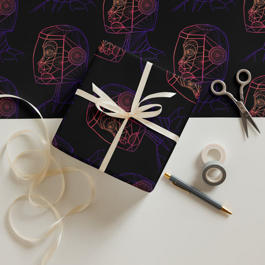 Afrobotica Native Neon Wrapping paper sheets