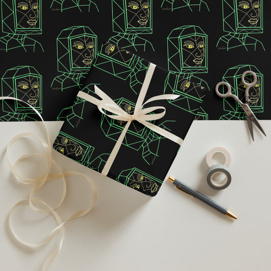 Afrobotica Avatar Neon Wrapping paper sheets