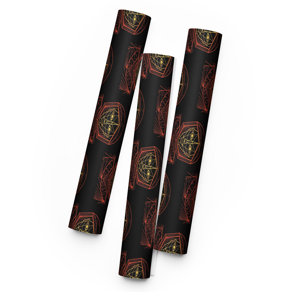 Afrobotica Avatar Red Wrapping paper sheets