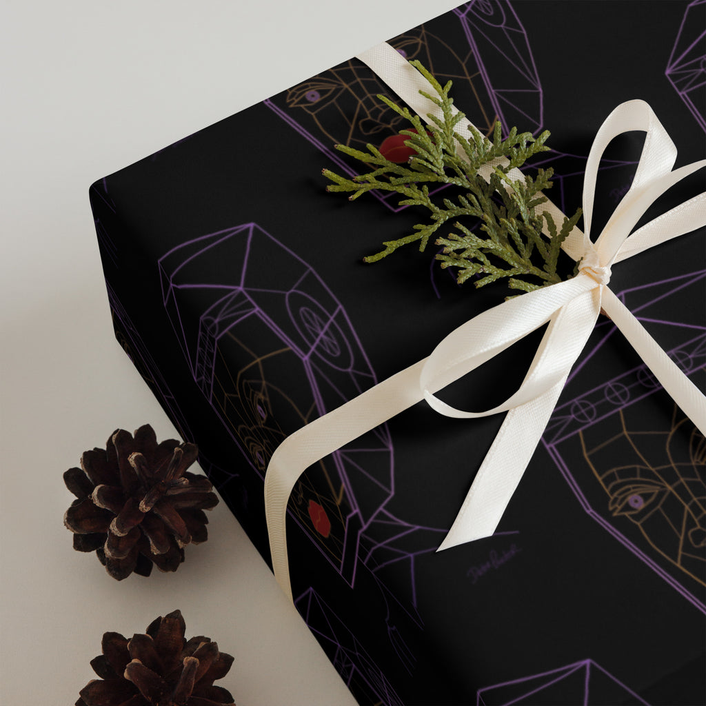 Afrobotica Bella Neon Wrapping paper sheets