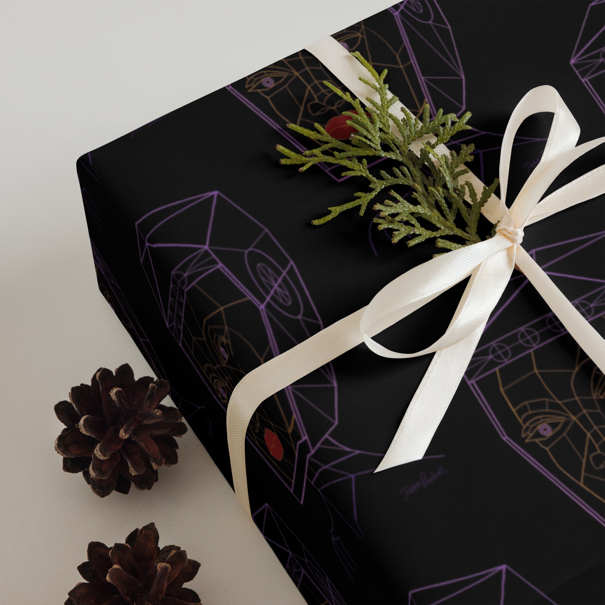 Afrobotica Bella Neon Wrapping paper sheets