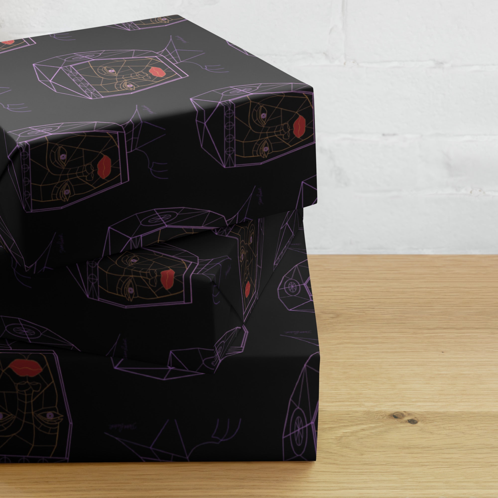 Afrobotica Bella Neon Wrapping paper sheets