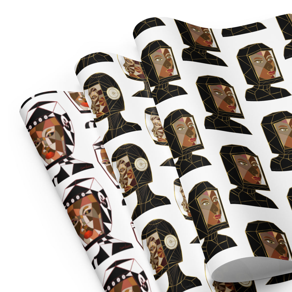 Afrobotica Earth Wrapping paper sheets