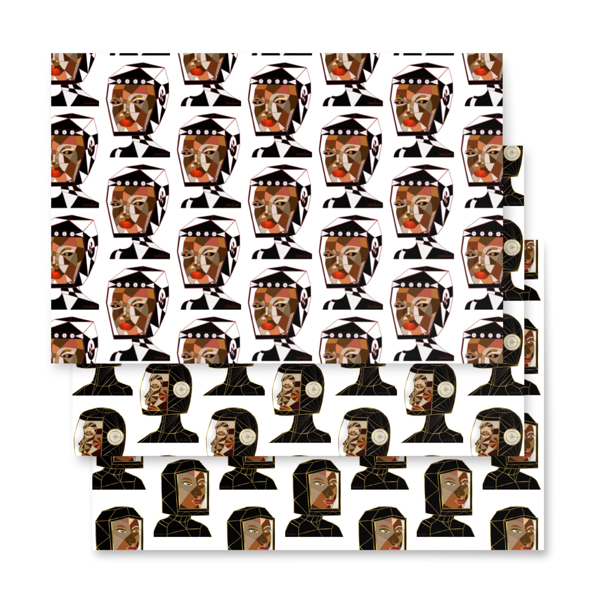 Afrobotica Earth Wrapping paper sheets