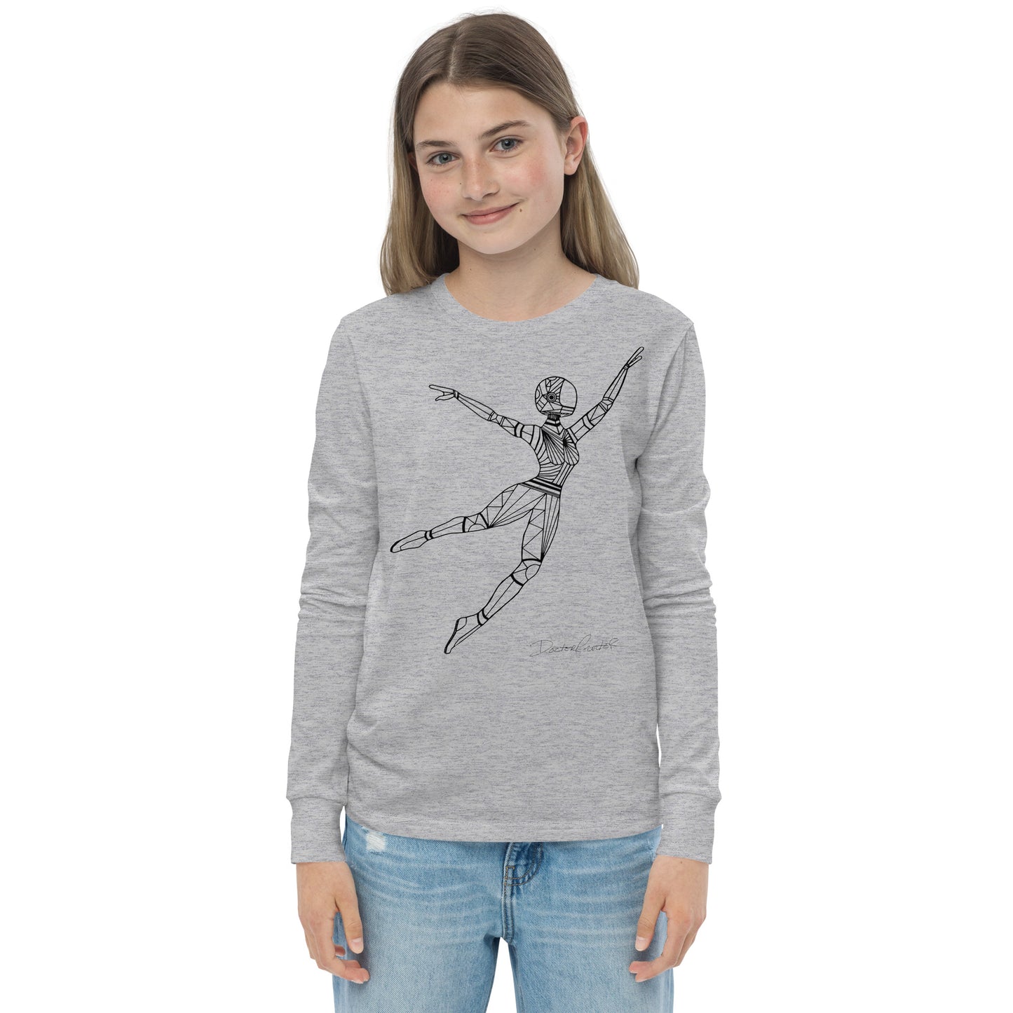 Afrobotica Leap Youth long sleeve tee