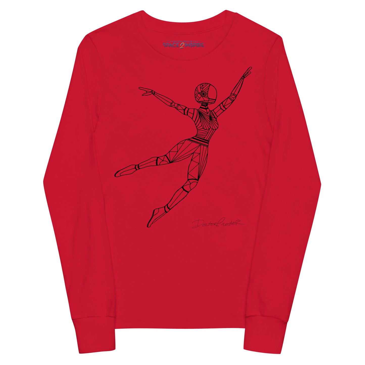 Afrobotica Leap Youth long sleeve tee