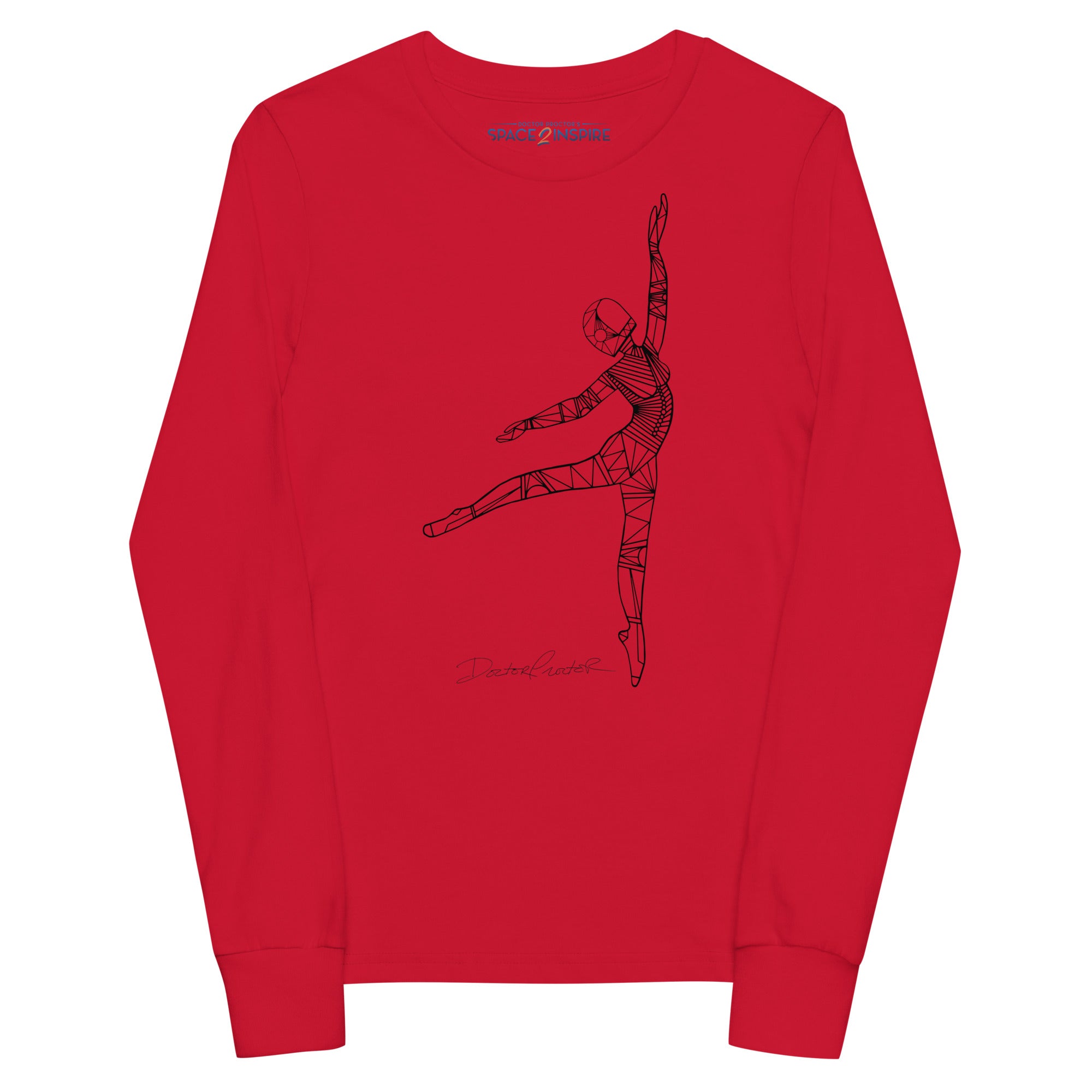 Afrobotica Pointe Youth long sleeve tee