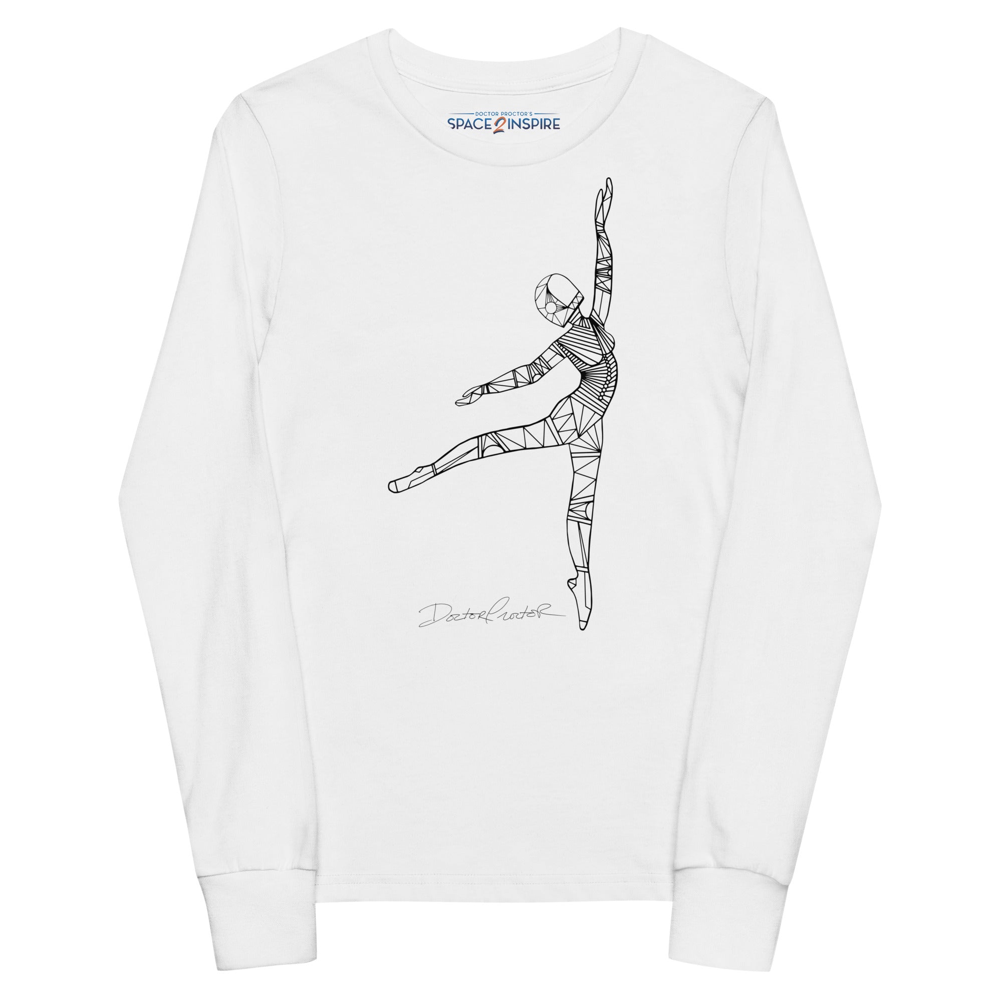 Afrobotica Pointe Youth long sleeve tee