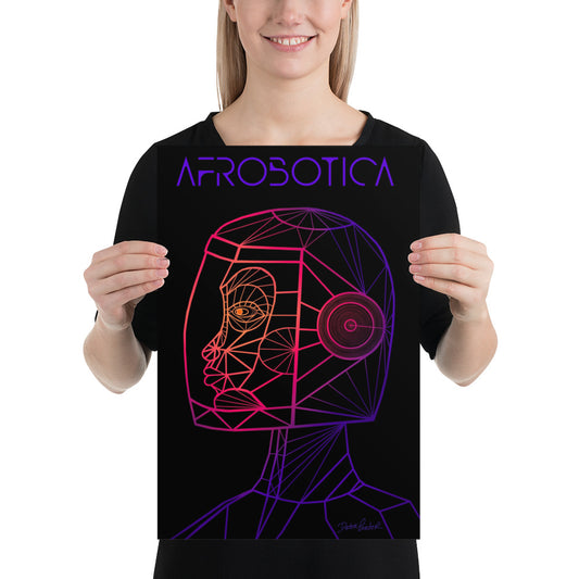 Afrobotica Native Neon Poster (12 x 18)