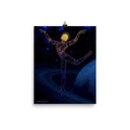 Afrobotica Rings Blue Poster (8 x 10)