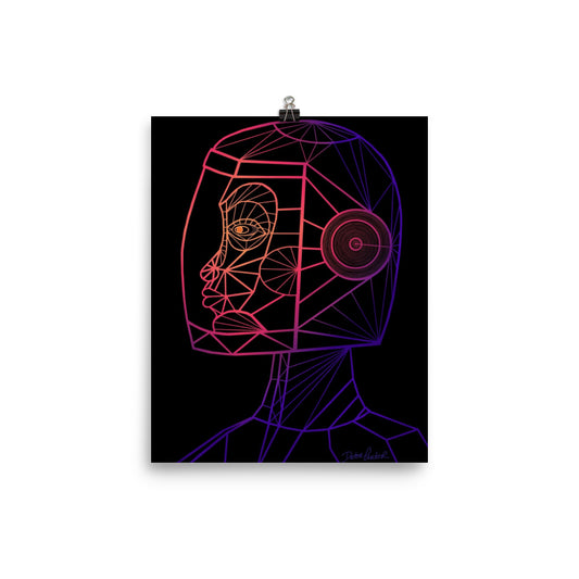Afrobotica Native Neon Poster (8 x 10)