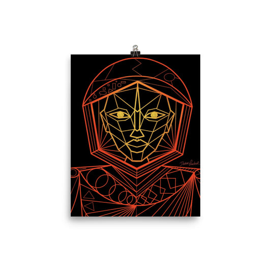 Afrobotica Avatar Red Poster (8 x 10)