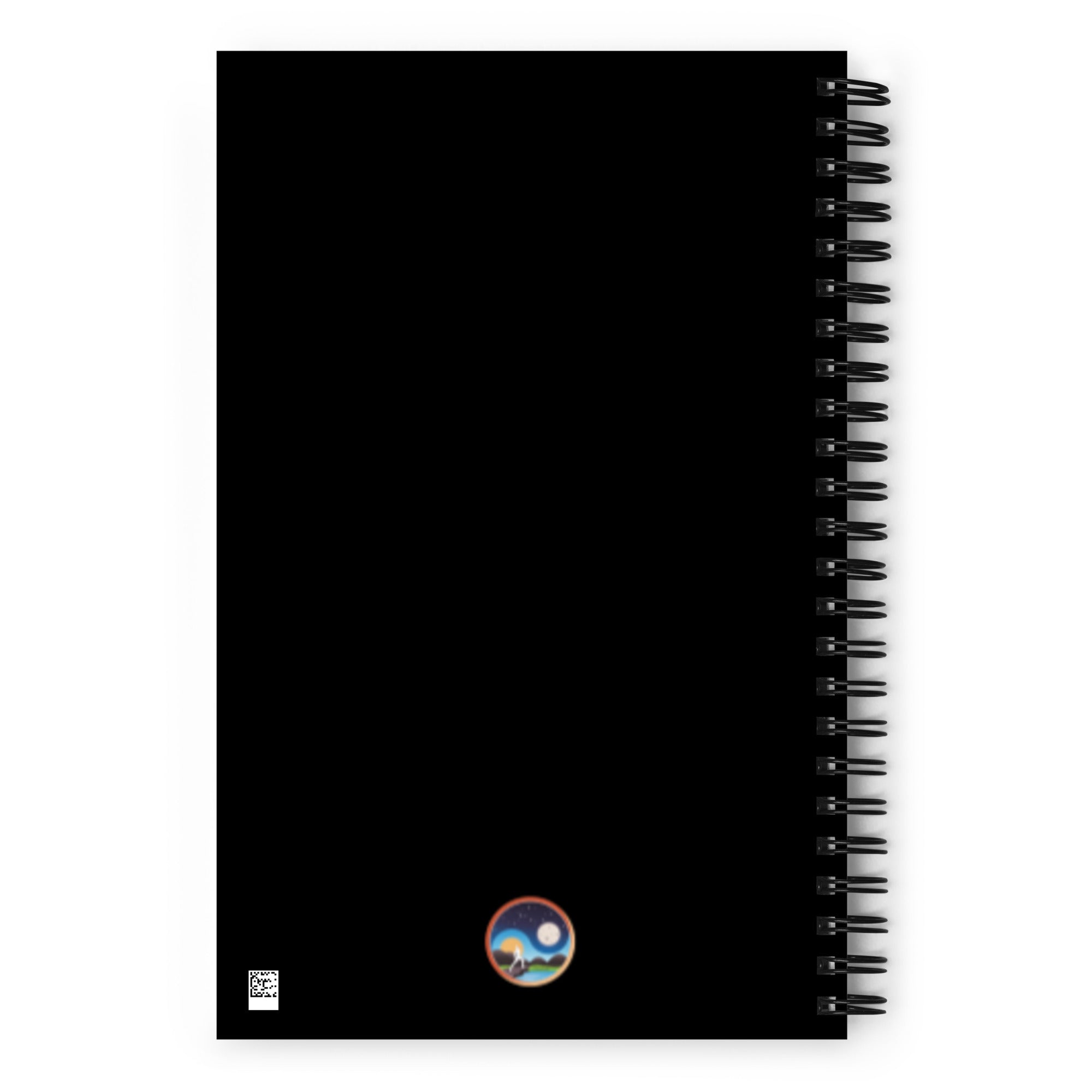 Afrobotica Leap Blue Spiral notebook