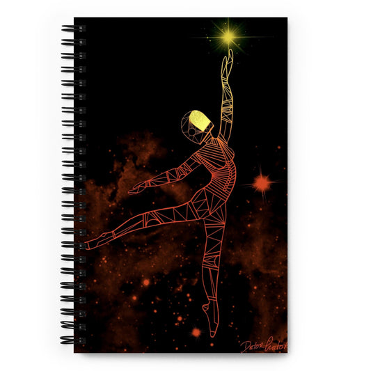 Afrobotica Pointe Constellation Spiral notebook