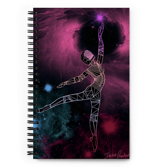 Afrobotica Pointe Nebula Spiral notebook