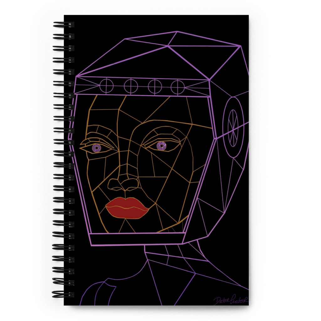 Afrobotica Bella Neon Spiral notebook
