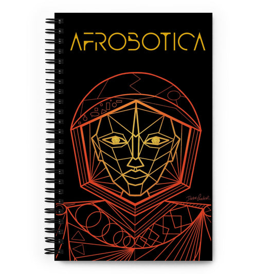Afrobotica Avatar Red Spiral notebook