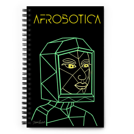 Afrobotica Avatar Neon Spiral notebook